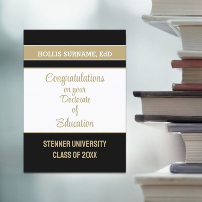 Congrats! Doctorate of Education grad card (Creator Uploaded)