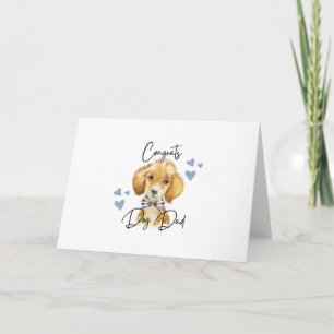 Congrats Dog Dad Greeting Card