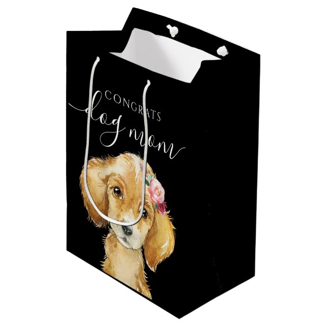 Congrats Dog Mum Gift Bag (Front Angled)