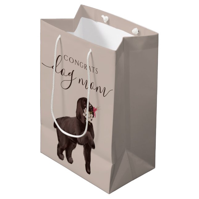 Congrats Dog Mum Gift Bag (Front Angled)