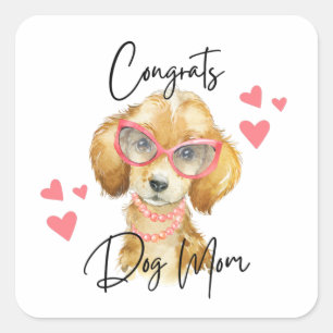 Congrats Dog Mum Stickers