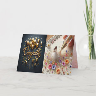 Congrats Folded Invitation Card