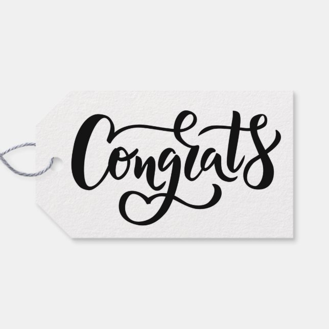 Congrats Gift Tags (Back Horizontal)