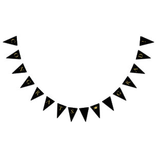 Congrats Grad Black Bunting