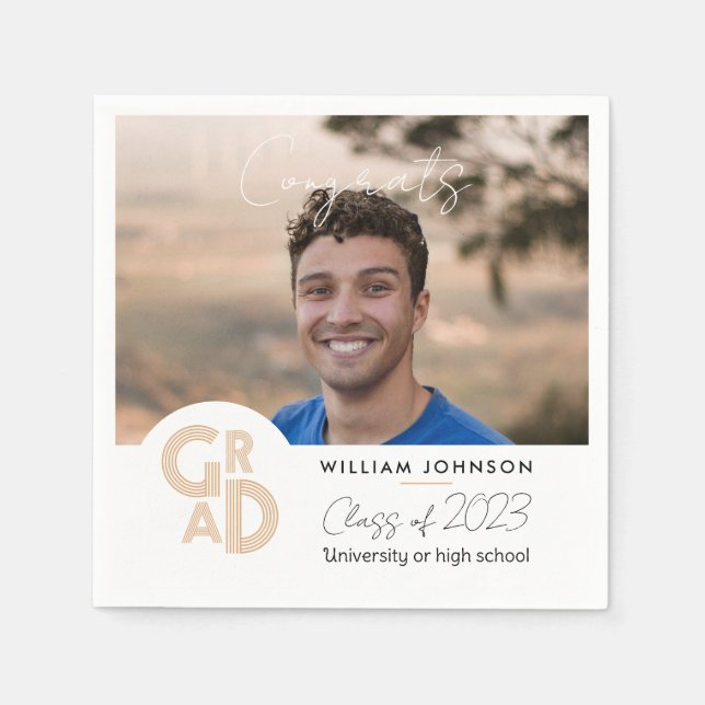 Congrats Grad Class of 2023 Napkin (Front)