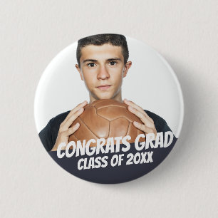 Congrats Grad Class of 20XX Modern Cool Simple 6 Cm Round Badge