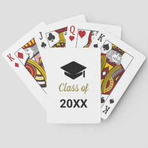 Congrats Grad Class Of Any Year Graduation Cap Playing Cards