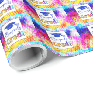 Congrats Grad Colours, Fun Wrapping Paper