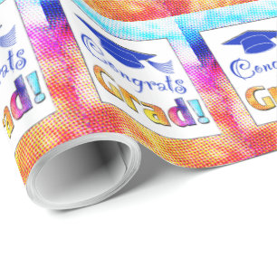 Congrats Grad Colours, Fun Wrapping Paper