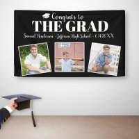 Congrats Grad Custom Photos Name Graduation Sign
