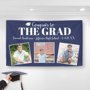Congrats Grad Custom Photos Name Graduation Sign