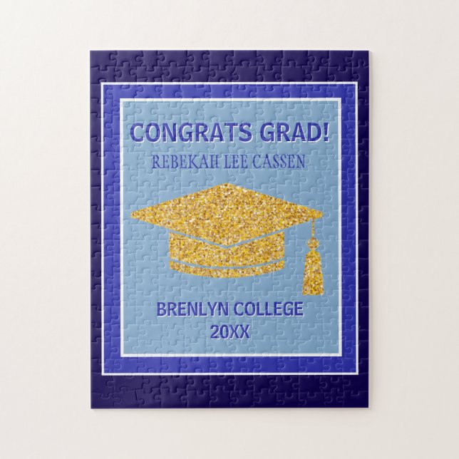CONGRATS Grad! Fun Gift  Jigsaw Puzzle (Vertical)
