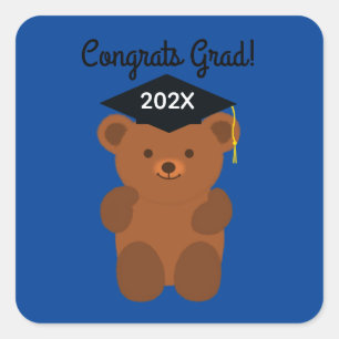 Congrats Grad! Graduation Bear #1 Stickers
