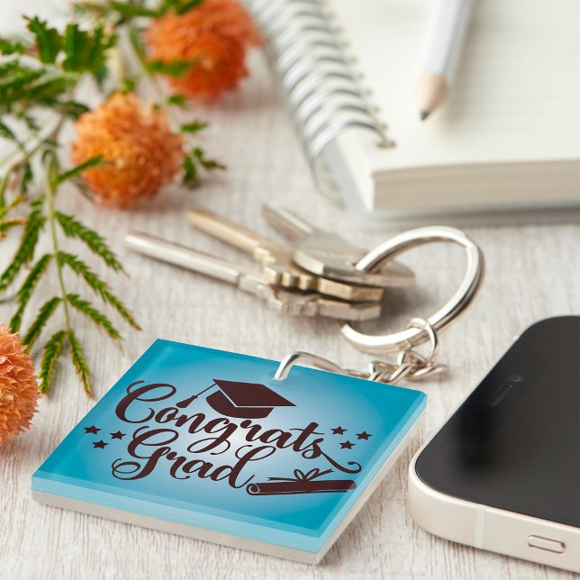 Congrats Grad Key Ring (Creator Uploaded)