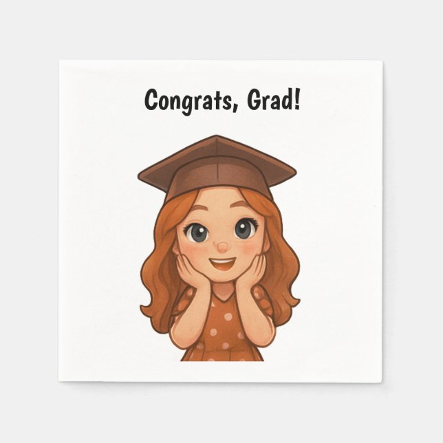 Congrats Grad Napkin (Front)