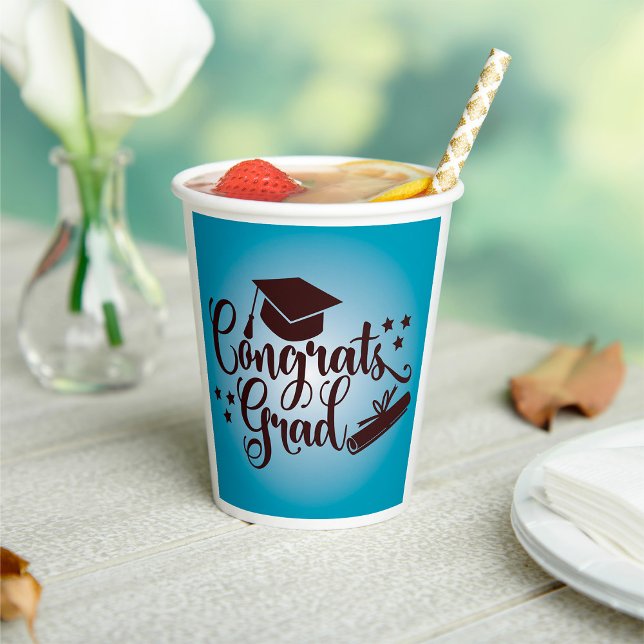 Congrats Grad Paper Cups (Creator Uploaded)