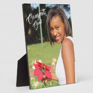 Congrats Grad Photo Graduation Plaque