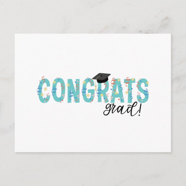 Congrats Grad Postcard (Front)