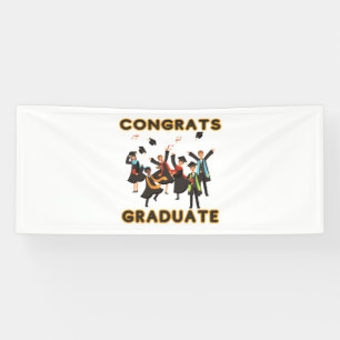 Congrats Graduate 2.5x6 Vinyl Banner