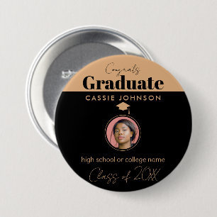 Congrats Graduate Class of 2023 7.5 Cm Round Badge