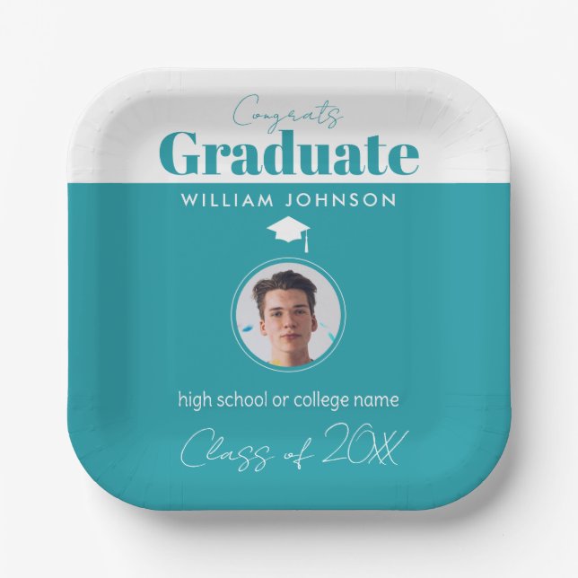 Congrats Graduate Class of 2023 Paper Plate (Front)