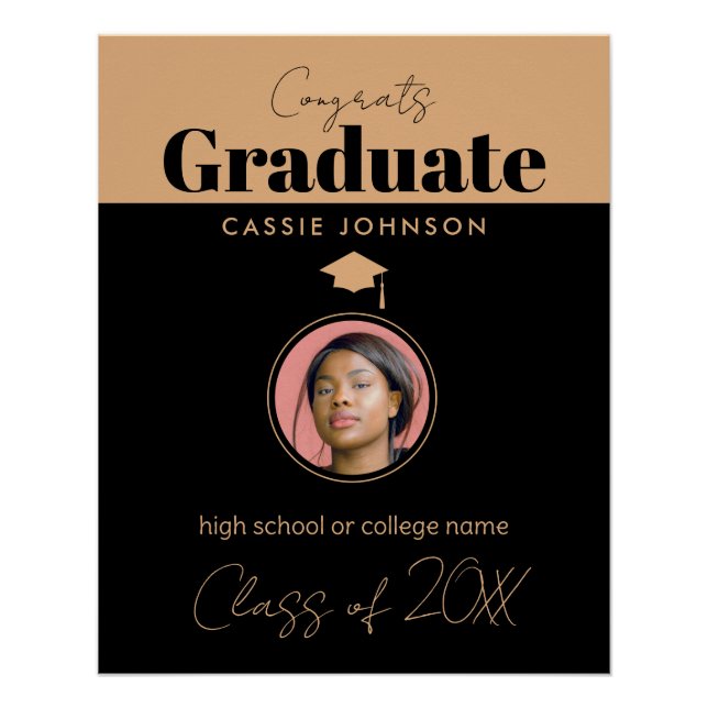 Congrats Graduate Class of 2023 Poster (Front)