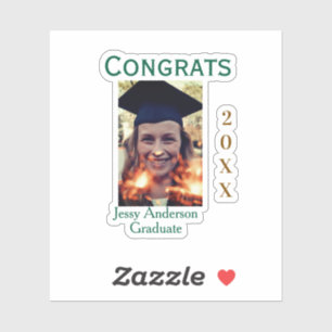 Congrats graduate green gold year 20XX namesimple