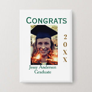 Congrats graduate green gold year 20XX namesimple