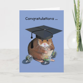 Congrats Graduate: Hamster: All Marbles Intact Card