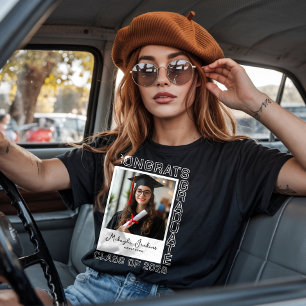 Congrats Graduate Matching Family Custom Photo T-Shirt