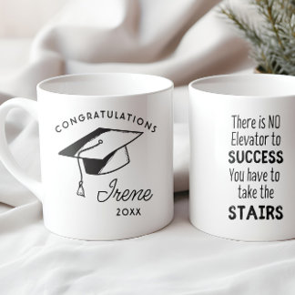 Congrats Graduate Modern Class Success Stairs Mug