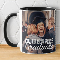 Congrats Graduate Modern Simple Custom Photo