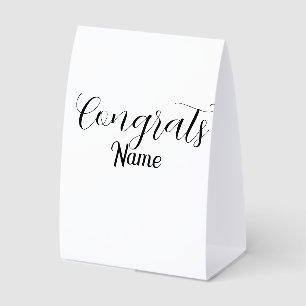 Congrats graduate name simple minimal year class