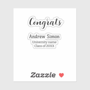 Congrats graduate name university name class 20XX