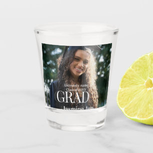 Congrats graduate name university name class 20XX Shot Glass