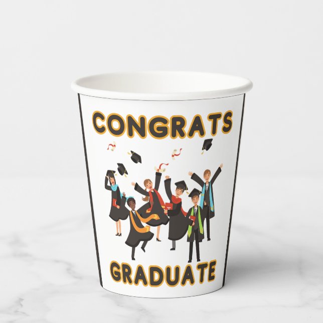 Congrats Graduate Paper Cups (Back)