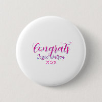 Congrats graduate pink purple name year 20XX date