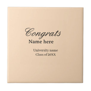 Congrats graduate university name class of 20XX na Ceramic Tile
