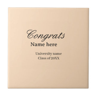 Congrats graduate university name class of 20XX na Ceramic Tile