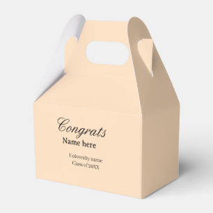 Congrats graduate university name class of 20XX na Favour Box