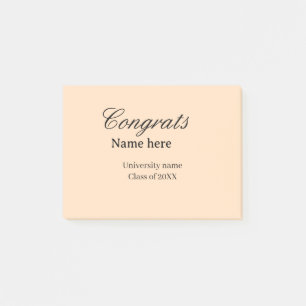 Congrats graduate university name class of 20XX na Post-it Notes