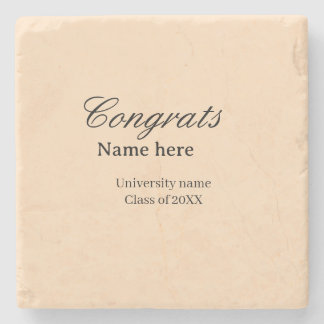 Congrats graduate university name class of 20XX na Stone Coaster