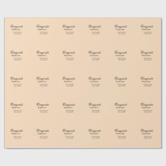 Congrats graduate university name class of 20XX na Wrapping Paper