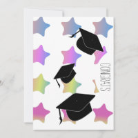 Congrats Graduation 2026 Cap and Stars