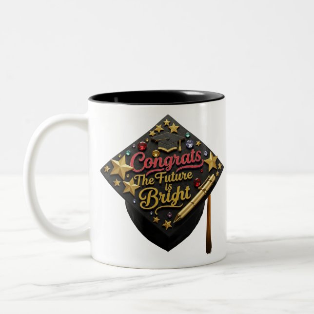 Congrats Graduation Mug – The Future is Bright  (Left)