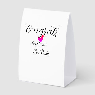 Congrats graduation name class of 20XX year heart