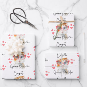 Congrats Guinea Pig Mum Wrapping Paper Sheets