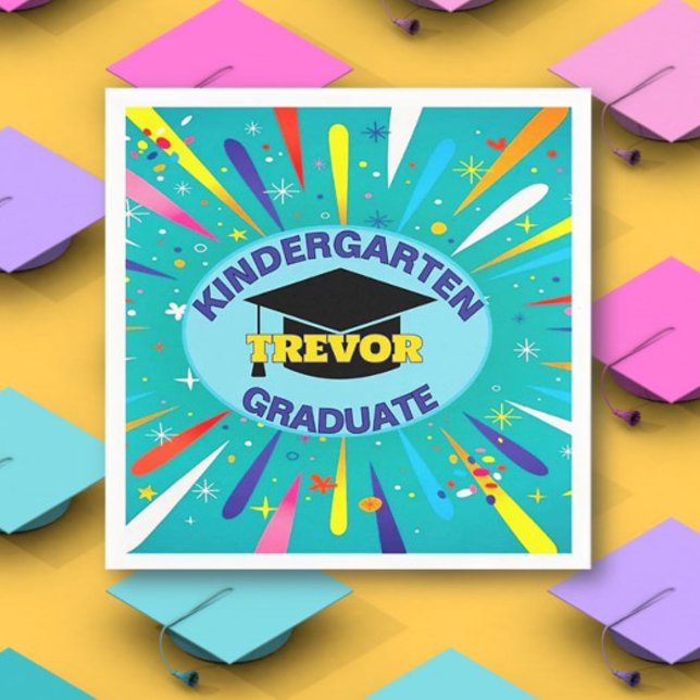Congrats! Kindergarten Graduation party Napkin (Creator Uploaded)