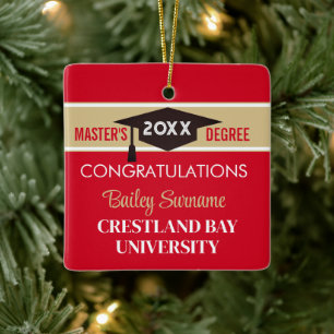 Congrats Master Degree  Ceramic Ornament