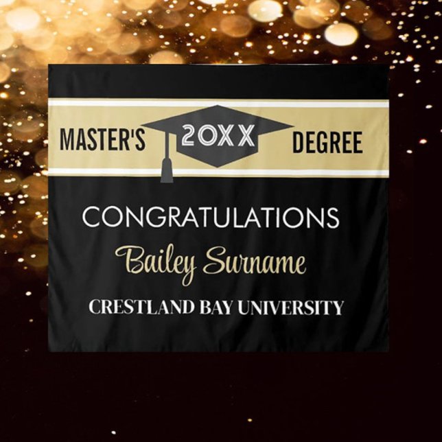 Congrats Master Degree party Tapestry (Creator Uploaded)